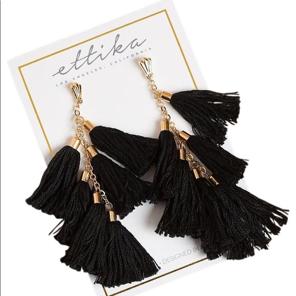 [Sold] Ettika Day Dreamer Tassel Earrings - Picture 1 of 3